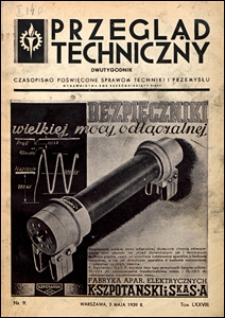 Przegląd Techniczny 1939 nr 9