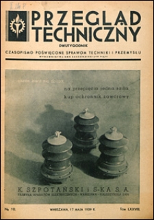 Przegląd Techniczny 1939 nr 10
