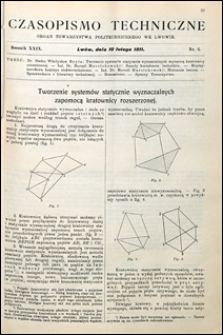 Czasopismo Techniczne 1911 nr 3
