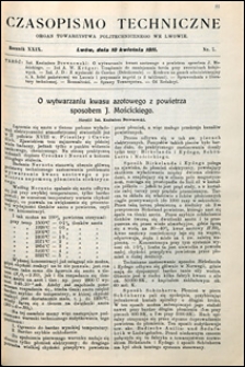 Czasopismo Techniczne 1911 nr 7
