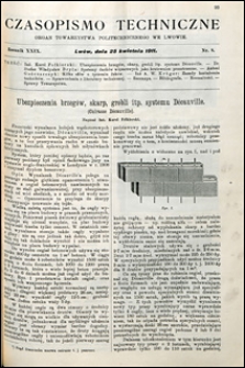 Czasopismo Techniczne 1911 nr 8