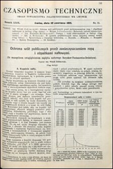 Czasopismo Techniczne 1911 nr 11