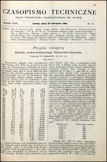 Czasopismo Techniczne 1911 nr 15