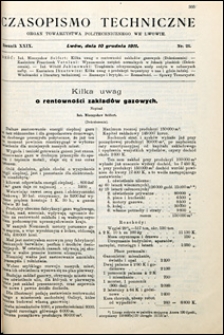 Czasopismo Techniczne 1911 nr 23