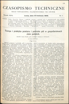 Czasopismo Techniczne 1908 nr 7