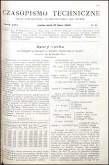 Czasopismo Techniczne 1908 nr 13