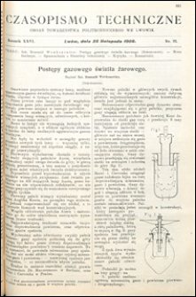 Czasopismo Techniczne 1908 nr 22