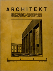 Architekt 1929 nr 2-3