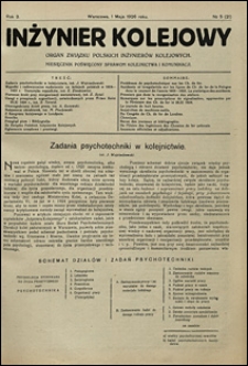 Inżynier Kolejowy 1926 nr 5