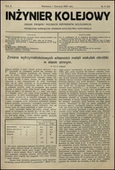 Inżynier Kolejowy 1926 nr 6