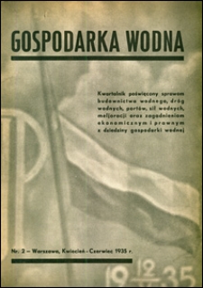 Gospodarka Wodna 1935 nr 2
