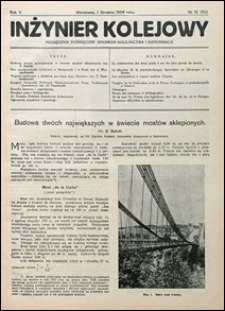 Inżynier Kolejowy 1928 nr 12