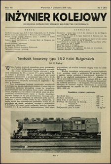 Inżynier Kolejowy 1931 nr 11