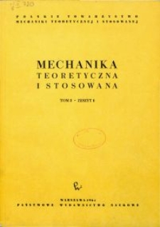 Mechanika Teoretyczna i Stosowana 1964 nr 1