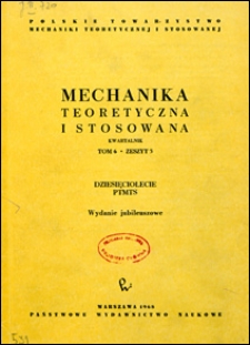 Mechanika Teoretyczna i Stosowana 1968 nr 3