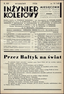 Inżynier Kolejowy 1936 nr 9