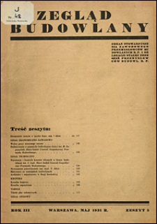 Przegląd Budowlany 1931 nr 5