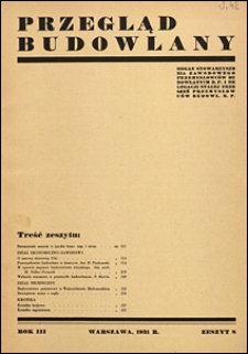 Przegląd Budowlany 1931 nr 8