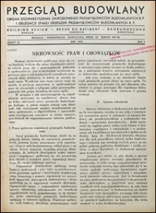 Przegląd Budowlany 1933 nr 10
