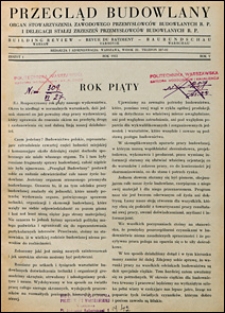 Przegląd Budowlany 1934 nr 1