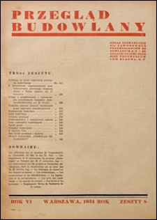 Przegląd Budowlany 1934 nr 8