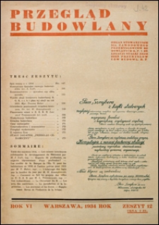 Przegląd Budowlany 1934 nr 12