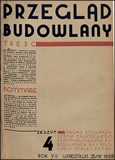 Przegląd Budowlany 1935 nr 4
