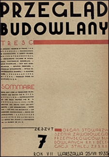 Przegląd Budowlany 1935 nr 7