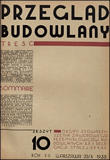 Przegląd Budowlany 1935 nr 10