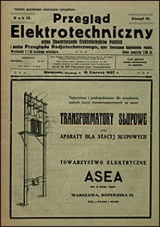 Przegląd Elektrotechniczny 1927 nr 12