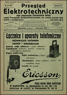 Przegląd Elektrotechniczny 1927 nr 17