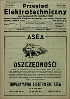 Przegląd Elektrotechniczny 1927 nr 22