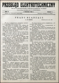 Przegląd Elektrotechniczny 1928 nr 7