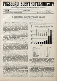 Przegląd Elektrotechniczny 1928 nr 14