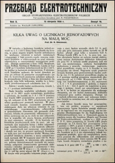 Przegląd Elektrotechniczny 1928 nr 16