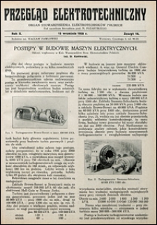 Przegląd Elektrotechniczny 1928 nr 18