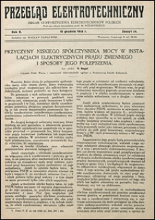 Przegląd Elektrotechniczny 1928 nr 24