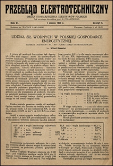 Przegląd Elektrotechniczny 1929 nr 5