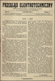 Przegląd Elektrotechniczny 1929 nr 12