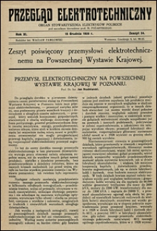 Przegląd Elektrotechniczny 1929 nr 24