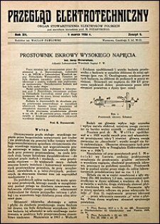 Przegląd Elektrotechniczny 1930 nr 5