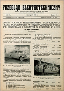 Przegląd Elektrotechniczny 1930 nr 21