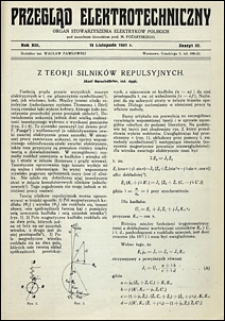 Przegląd Elektrotechniczny 1931 nr 22