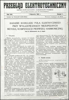 Przegląd Elektrotechniczny 1932 nr 1