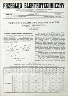 Przegląd Elektrotechniczny 1932 nr 3