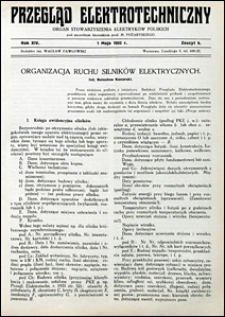 Przegląd Elektrotechniczny 1932 nr 9