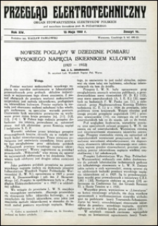 Przegląd Elektrotechniczny 1932 nr 10