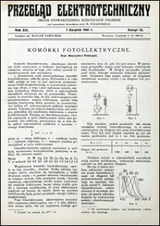 Przegląd Elektrotechniczny 1932 nr 15