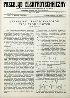 Przegląd Elektrotechniczny 1932 nr 23