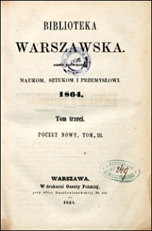Biblioteka Warszawska 1864 t. 3